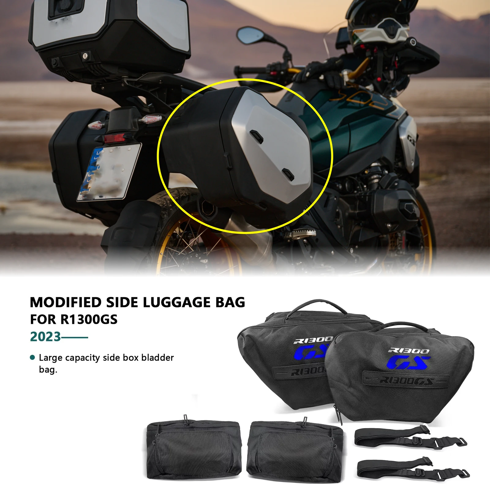 

FOR R1300GS R 1300 GS r1300 gs 2023 2024 2025 Motorcycle accessories Luggage bag Saddle bag Saddle bag Waterproof liner bag
