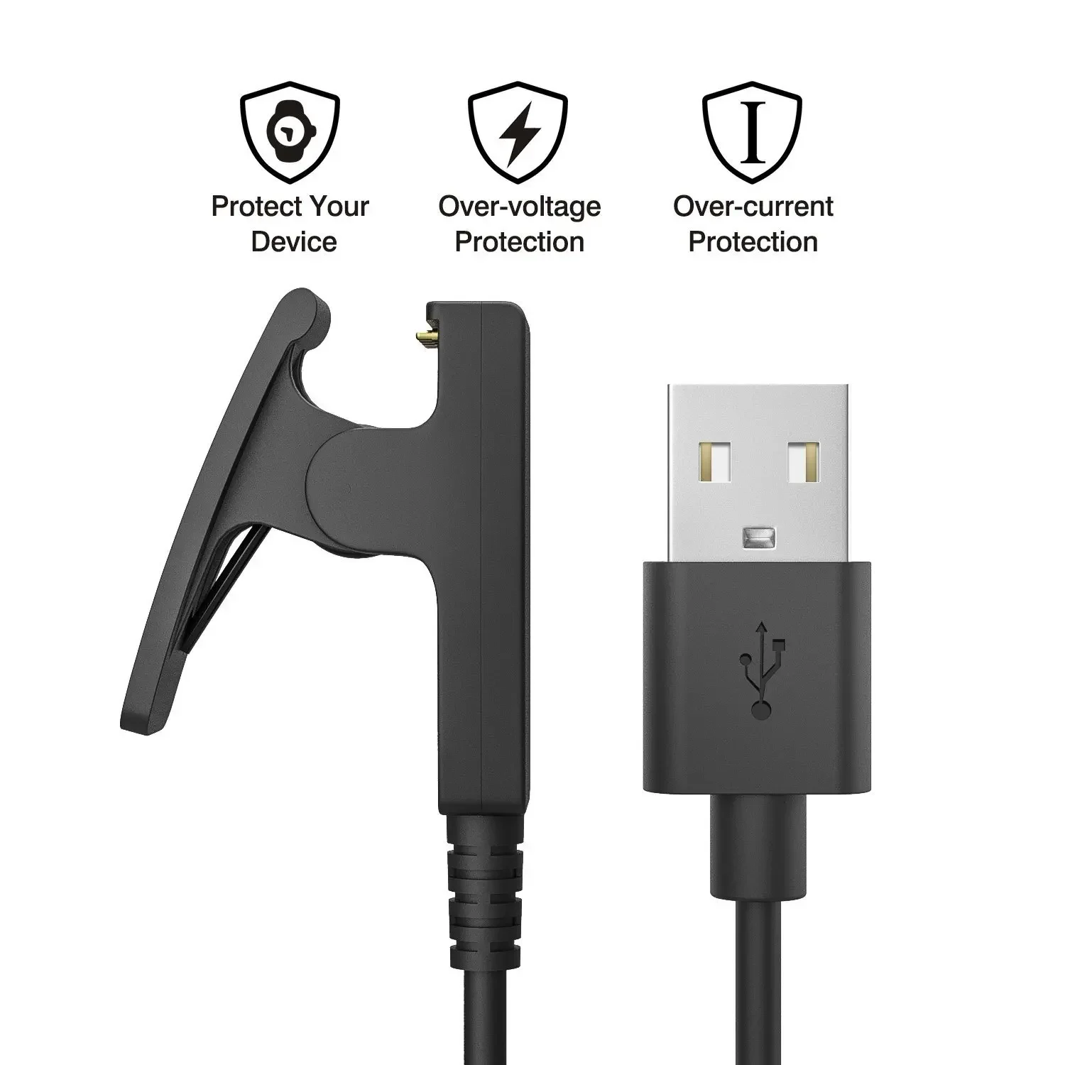 USB-C Charger Charging Cable for Garmin 235 230 630 30 35 Forerunner 645 music  / Vivomove Trend / Vivomove HR /  Approach