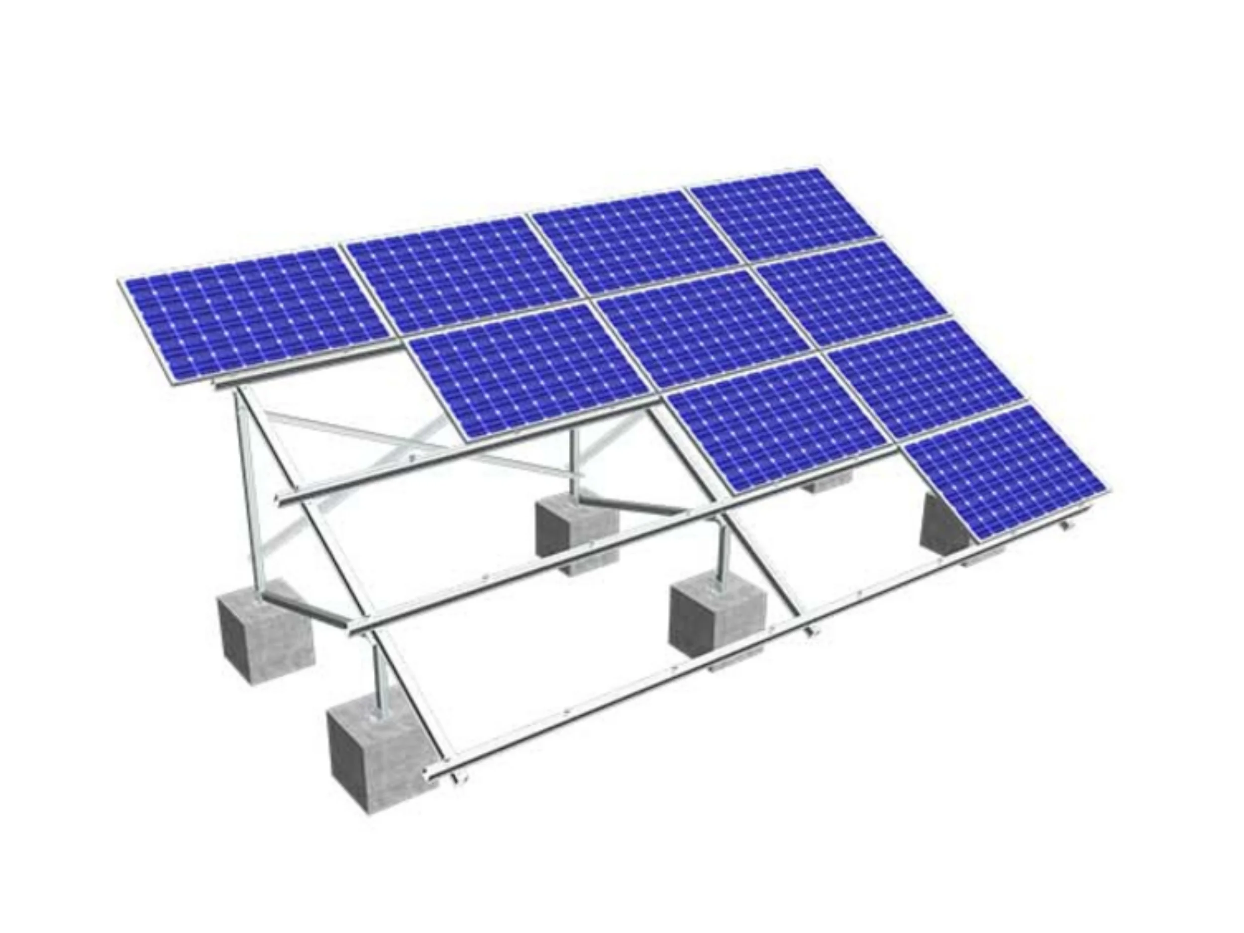 Aluminum Alloy Solar Panel Structure Bracket for PV Support Installation Solar Panel Pole Mounting Photovoltaic Bracket - Detail 1