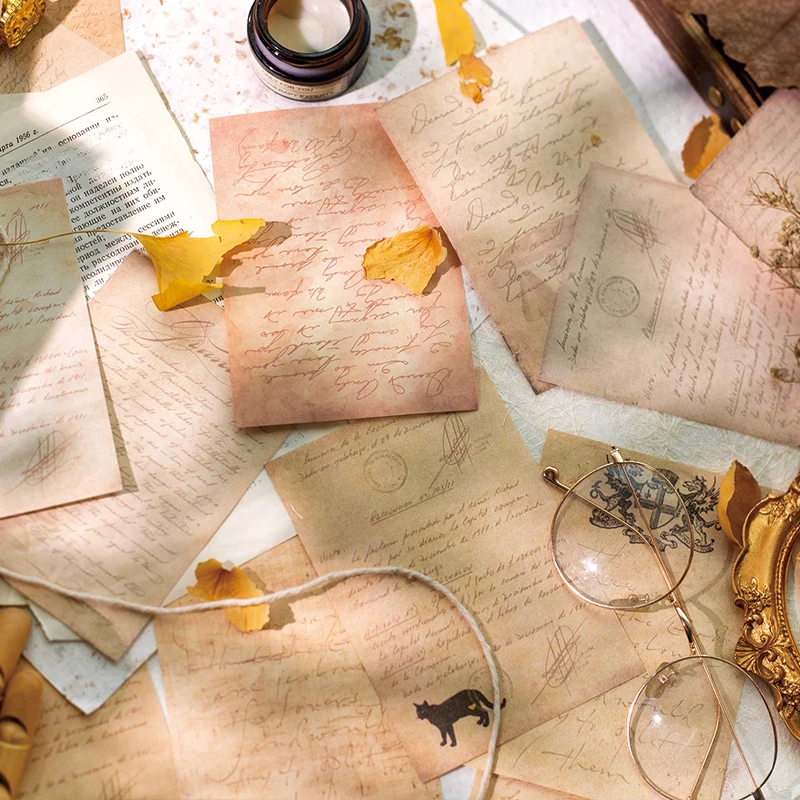 8packs/LOT Retro Notes series creative simplicity material package message paper memo pad