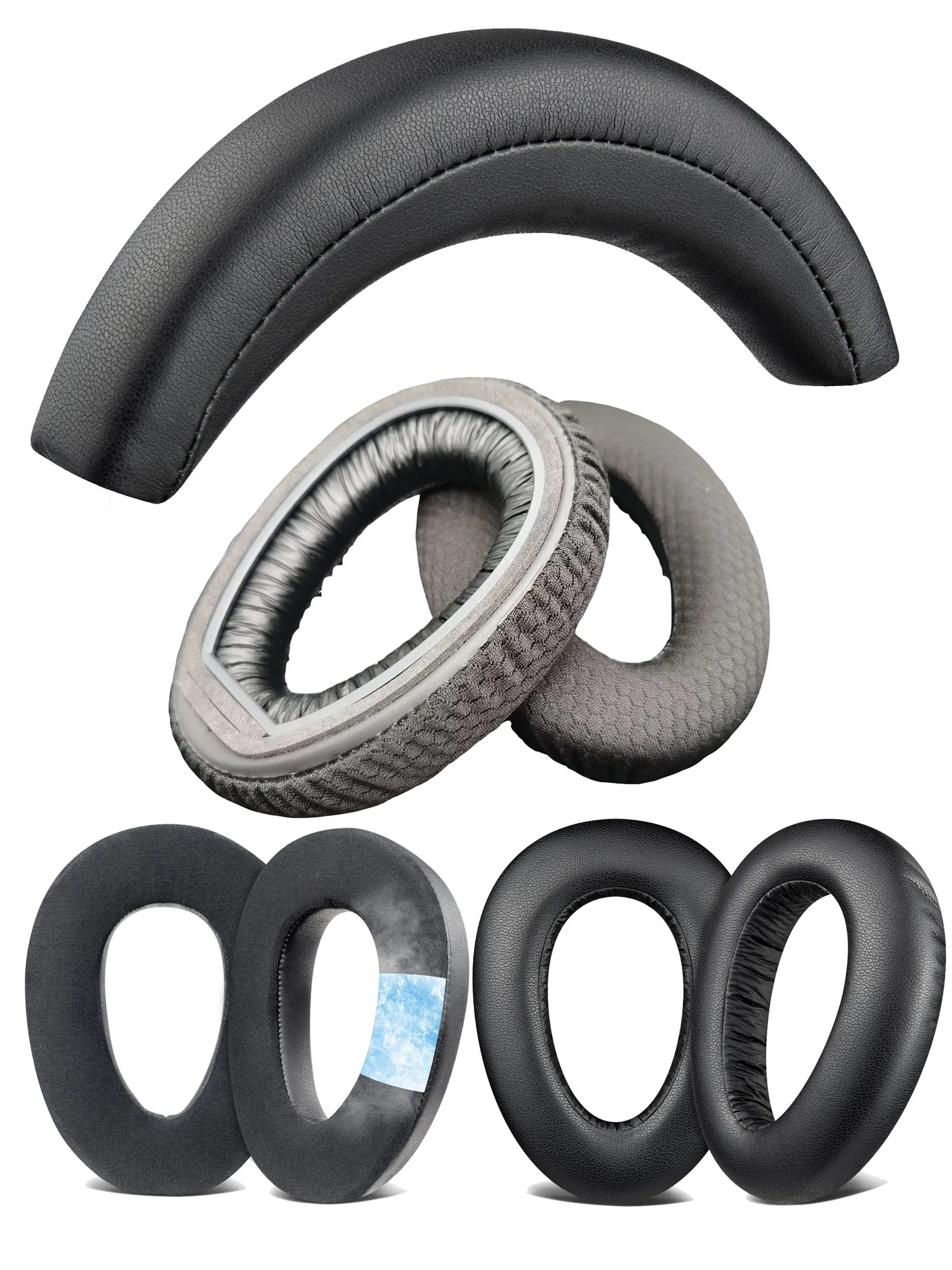 PXC550II Headband & Earpads for Sennheiser PXC550 PXC 550-II EPOS Adapt 660 Headphone Replacement Headbeam Ear Cushions Pads