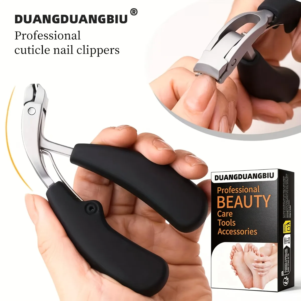 

High-Quality Nail Clippers – Concave Blade & Wide Opening, Ideal for Thick Nails, Professional Manicure Tool