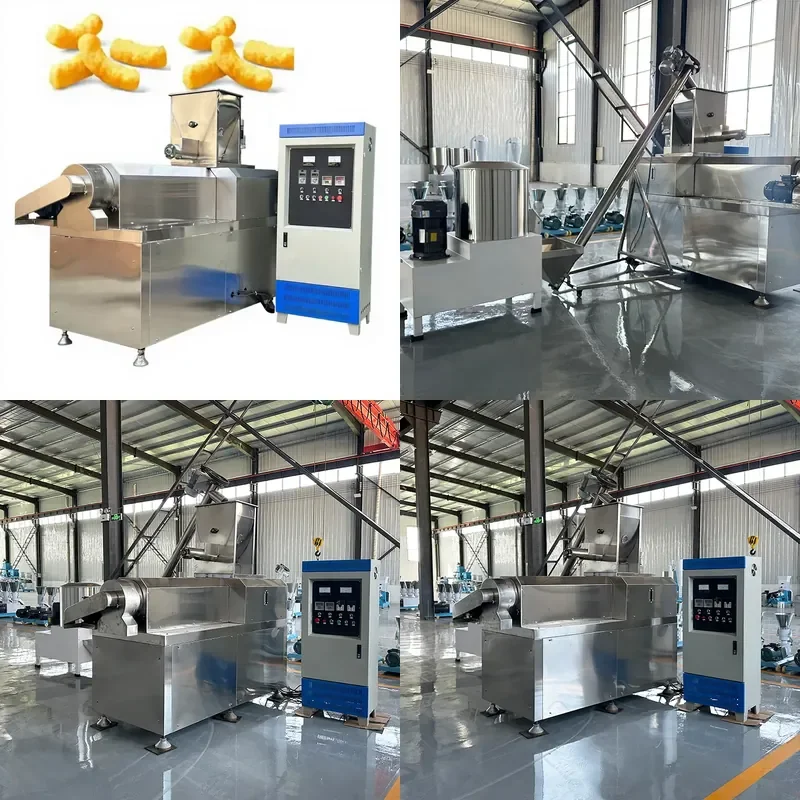 for Manufacturing Electric Automatic Corn Making Cereal Snack Machine Corn Puffed Food Extruder