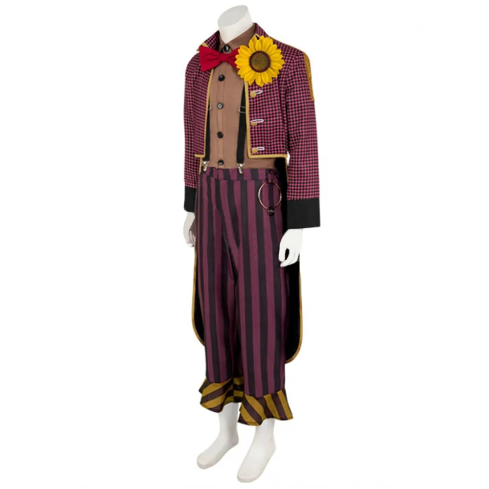 Gioco Il Clown Costume Cosplay Uniforme Horror Costume di Halloween Abito da uomo Giacca Camicia Pantaloni Abiti