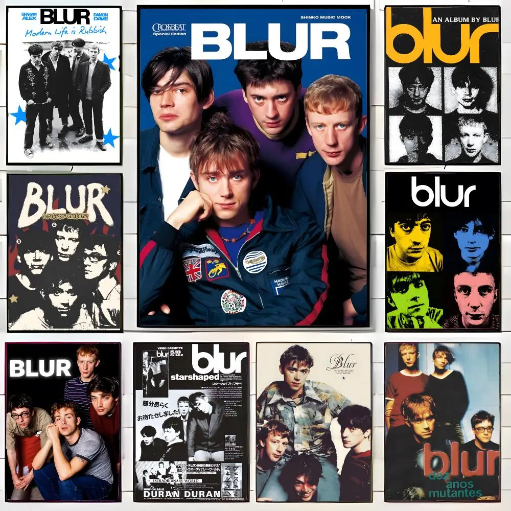 alternative band B-Blur Poster Wall Art Print Decorative Mural Home Decor Gift Unframed