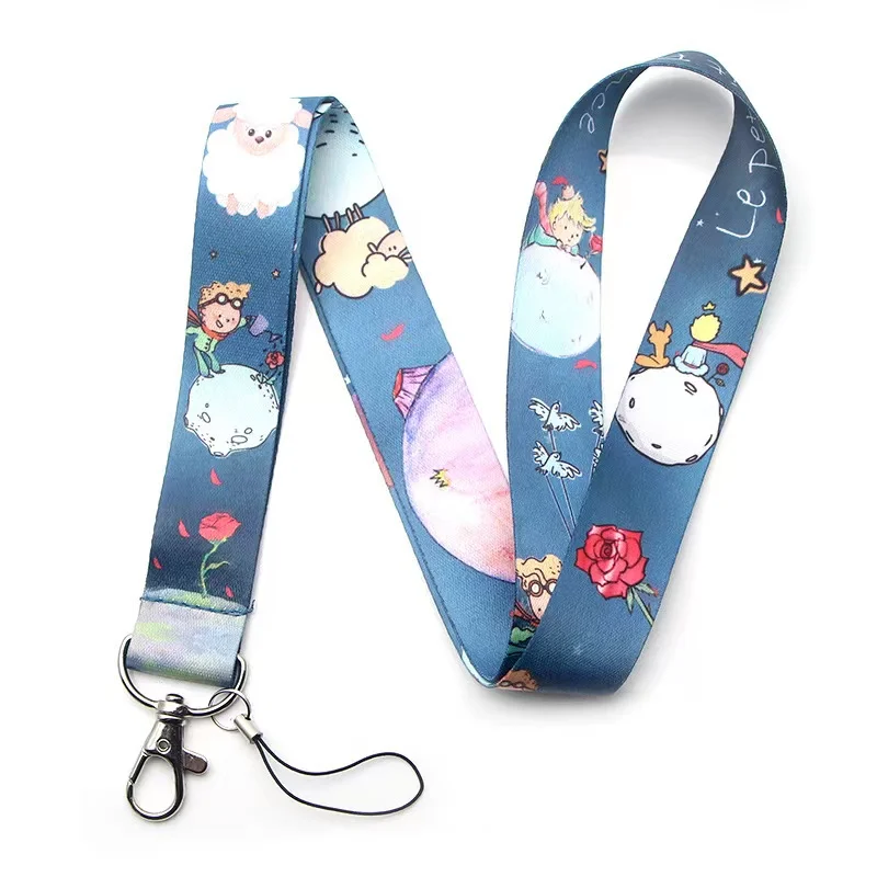 Cartoon Cute The Little Prince Lanyard For Keys Neck Strap ID Card Holder Keycord DIY Hanging Rope Lanyards Webbing Ribbon