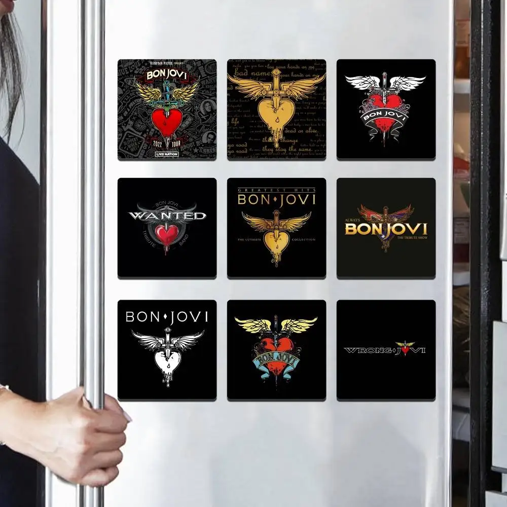 Imanes de Refrigerador con Diseño de B-Bon Jovi, Imanes de Refrigerador con Foto Personalizada, Imanes de Refrigerador con Foto de Alta Gama