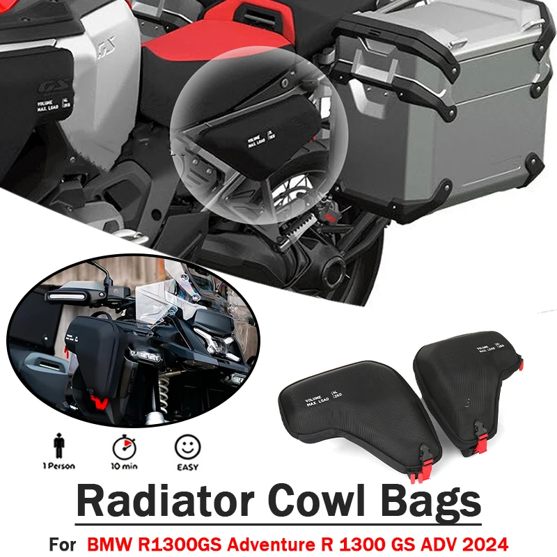

For BMW R1300GS Adventure R 1300 GS ADV 2024- Motorcycle Radiator Side Cover Panel Frame Guard Fairing Protector Side Bags