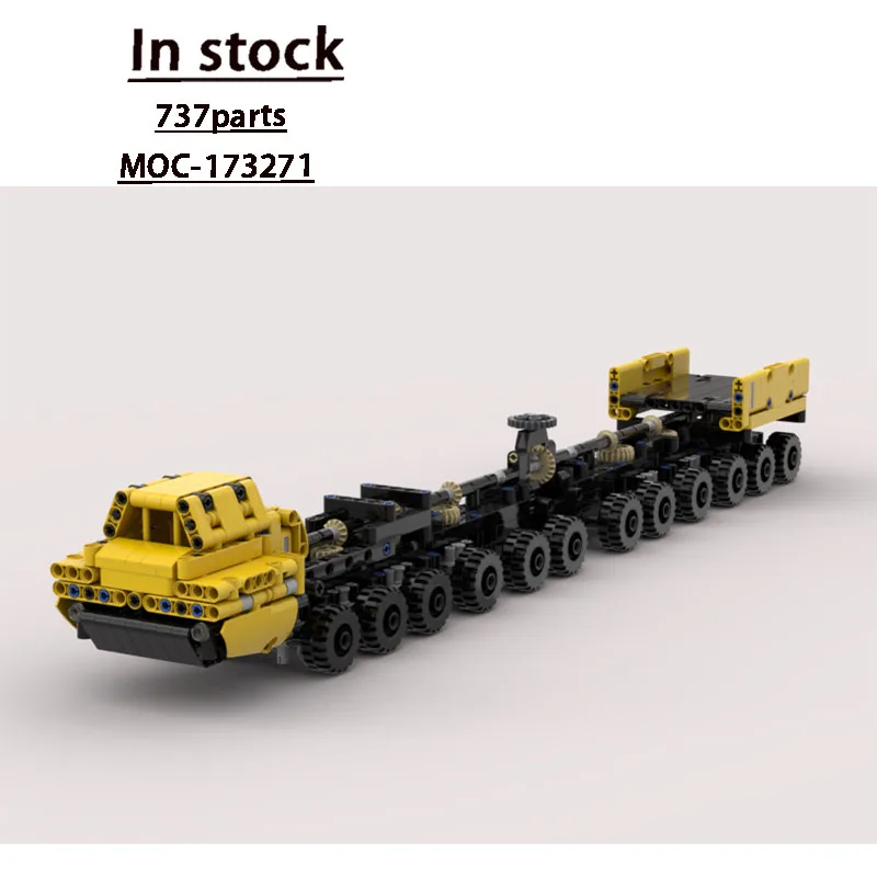 

MOC-173271 City Classic Cargo Transport Trailer Building Block Model, 737 Parts, Boys' Children's Birthday and Christmas Toy