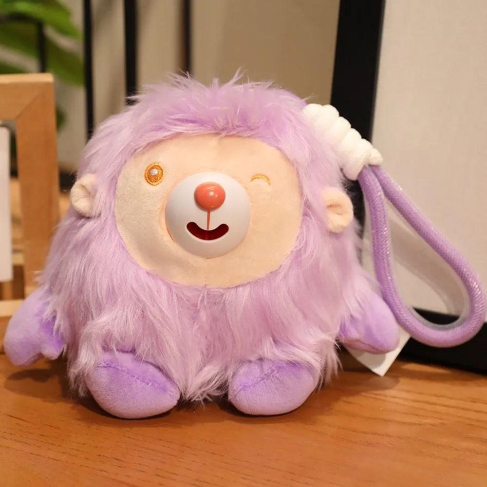 Pluszowy wisiorek ze zwierzątkiem wydająceym dźwięk, pluszowa lalka-zwierzątko, zabawny pluszowy breloczek do kluczy, zawieszka do torby.