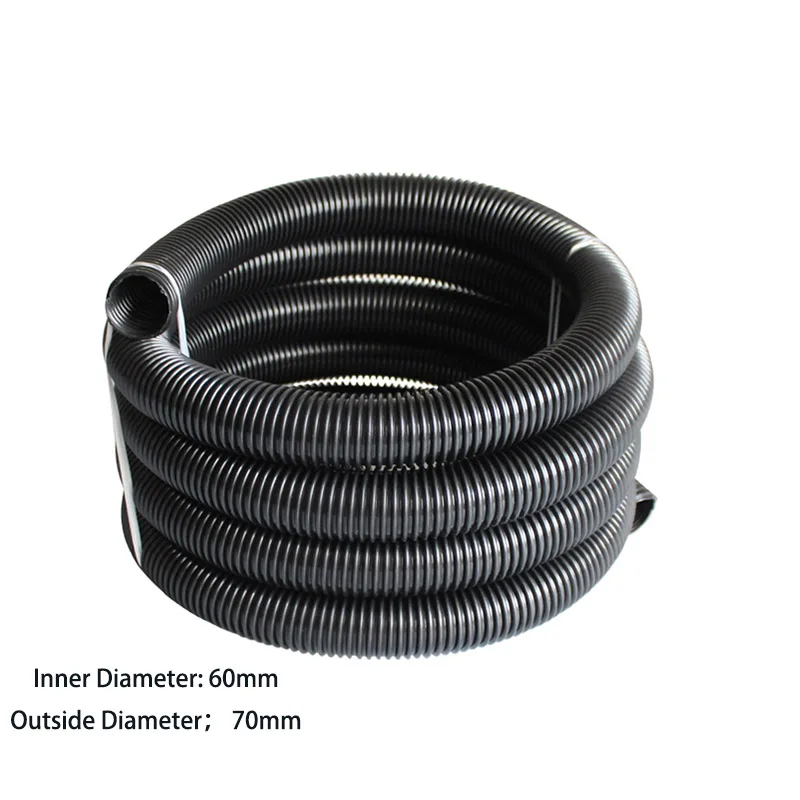 5M inner Diameter 60mm Black hose with High Temperature Flexible EVA vacuum cleaner Hose of  industrial Vacuum Cleaner