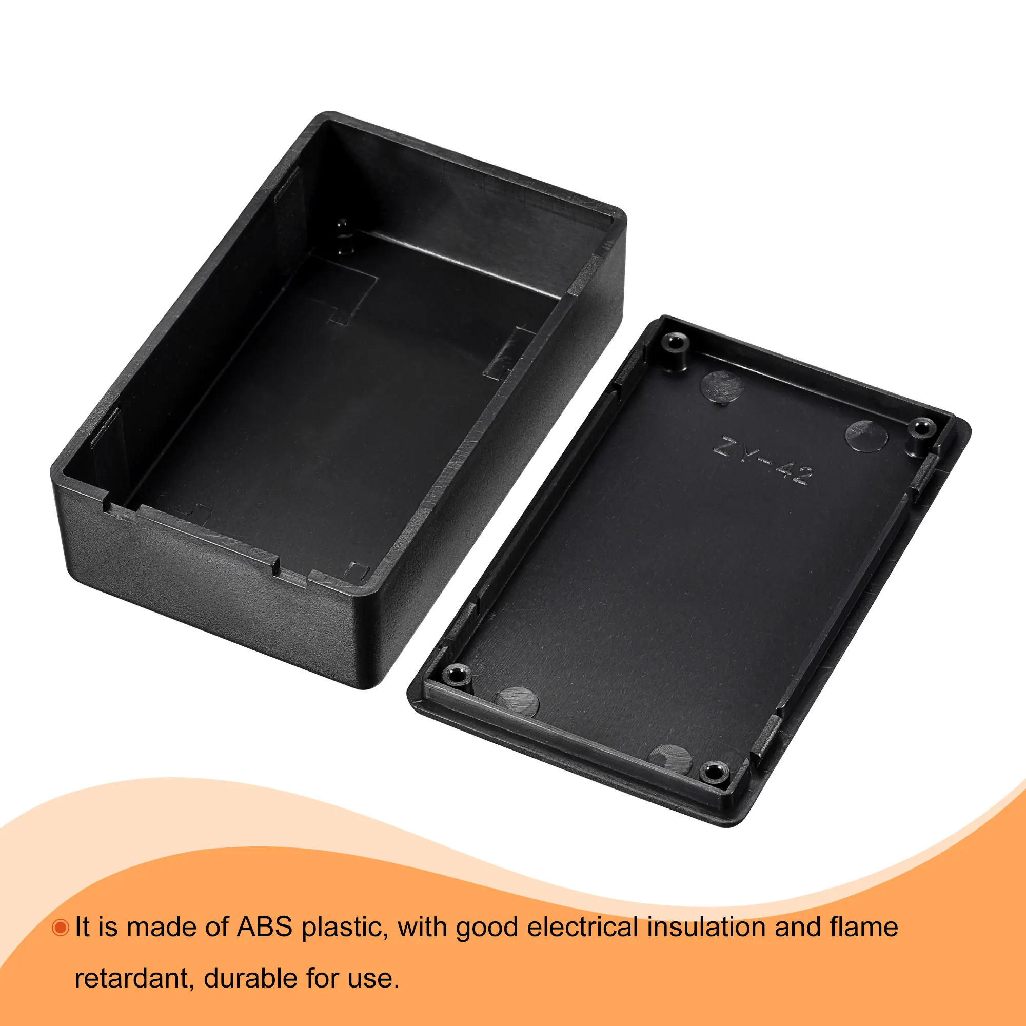 Boîte de jonction électronique anti-poussière, boîte de projet en plastique ABS, coque de rangement, boîtier d'instrument, boîtier de contrôle, 1 à 10 pièces