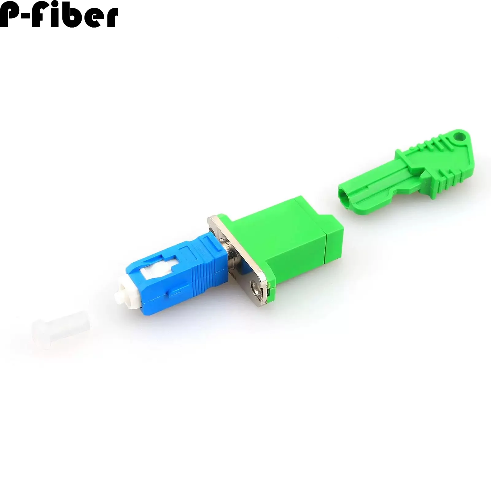 FM attenuator E2000/APC-SC fiber optic female to male ftth 2-20db 2db 3db 5db 10db 15db green ftth E2000 optical attenuator 2pcs