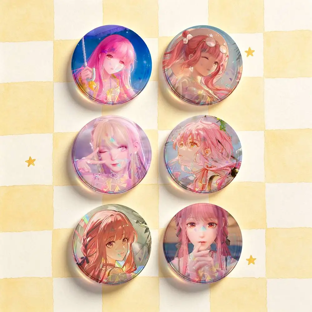 M-Miracle Nikki Badges 25 32 44 58 75 mm Round Customizable Wholesale Fan goods Self-made fan freebies