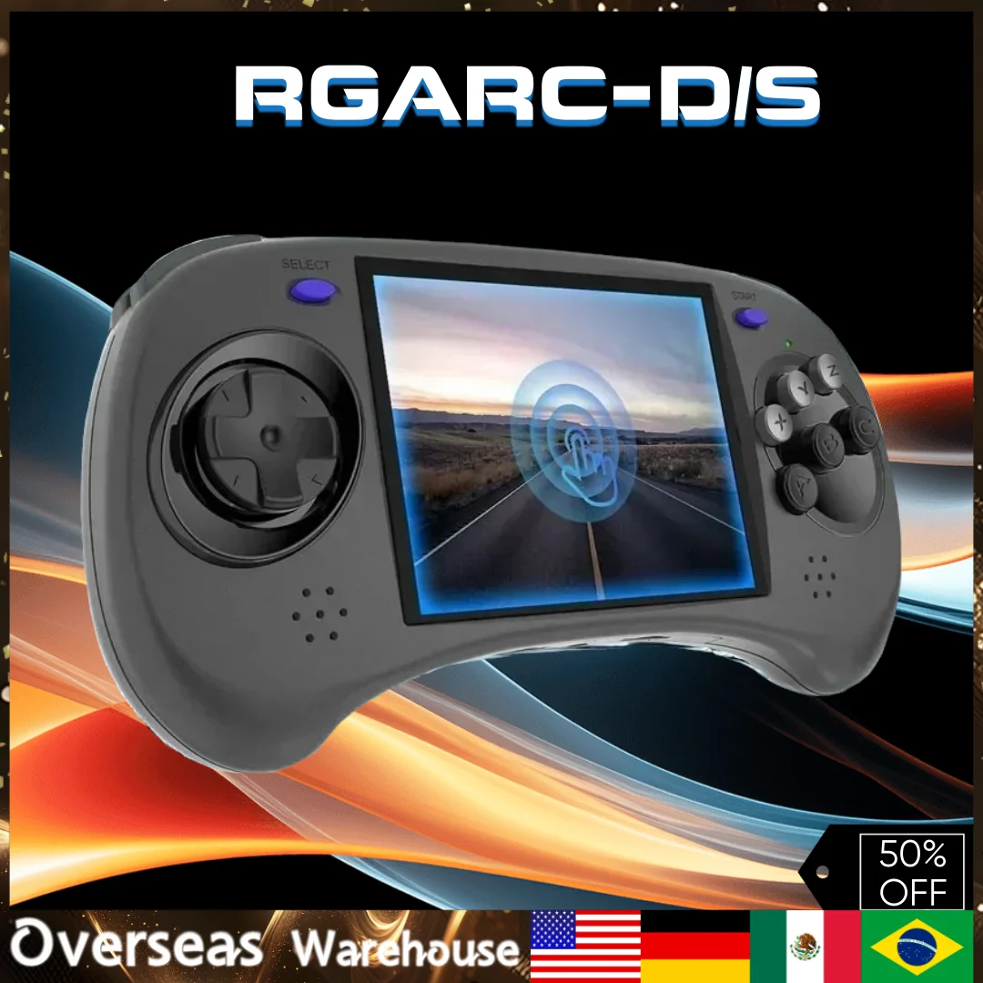 ANBERNIC RGARC-D RGARC-S Handheld Portable Video Game Consoles Android Linux OS Retro Game Gifts 80000Games 4 INCH IPS Screen