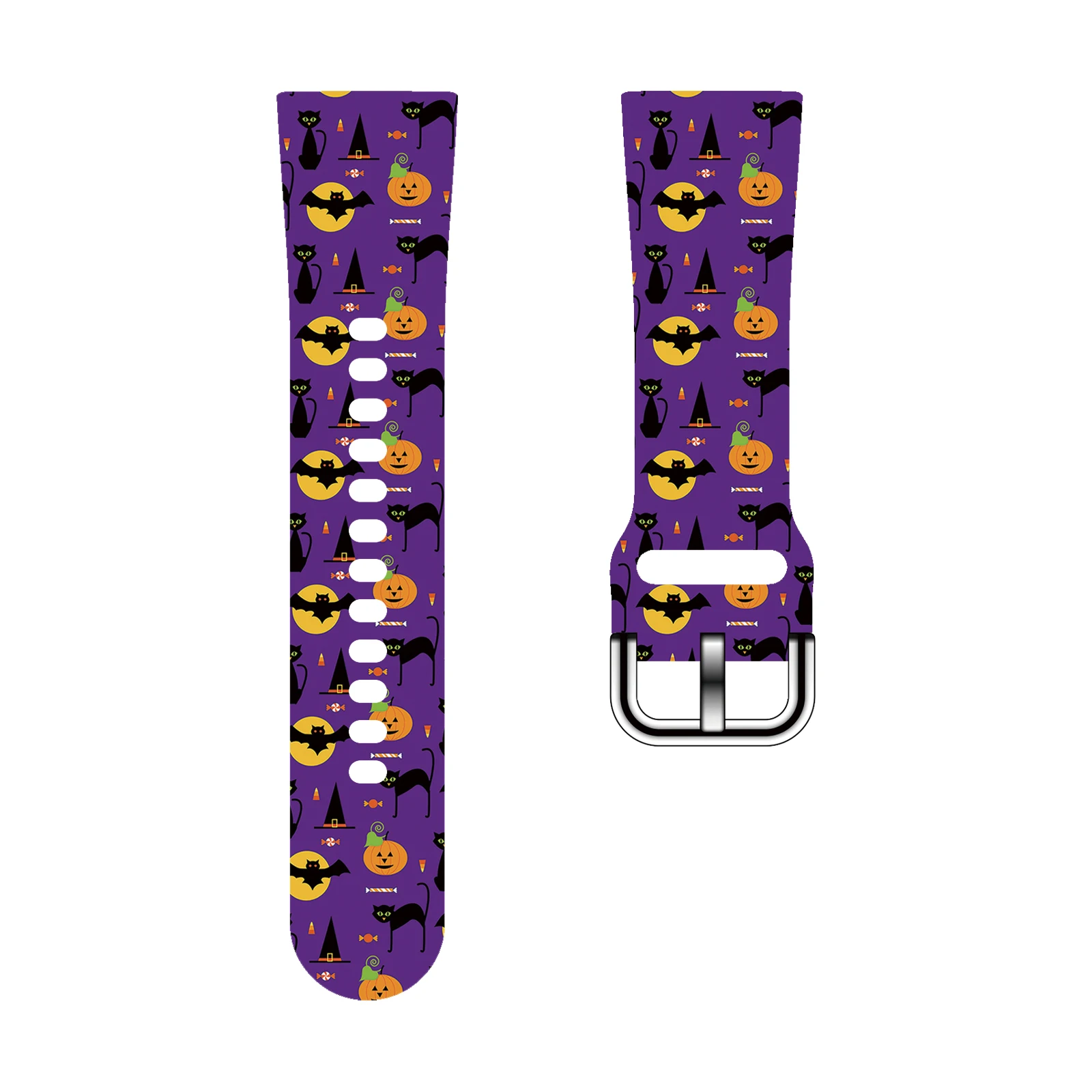 

Trick Halloween Printed Strap for Fitbit Versa 2/1 Watchband Replaceable Bracelet for Versa 4/3 Watch Band for Women as a Gift
