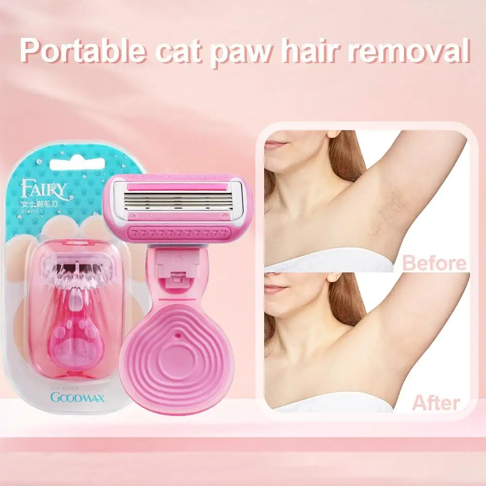 Women's Hair Removal Razor Versatile Shaver Underarms Manual Areas,Lady Razor Face Depilatory & Intimate Leg Travel Y3H4