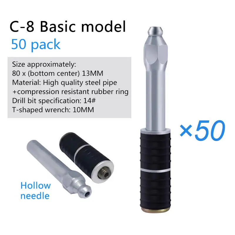 50pcs/bag C8 Grout Packers Cement specific use,Injection Packer Nozzle grout packer for High Pressure Grouting Injection Packer