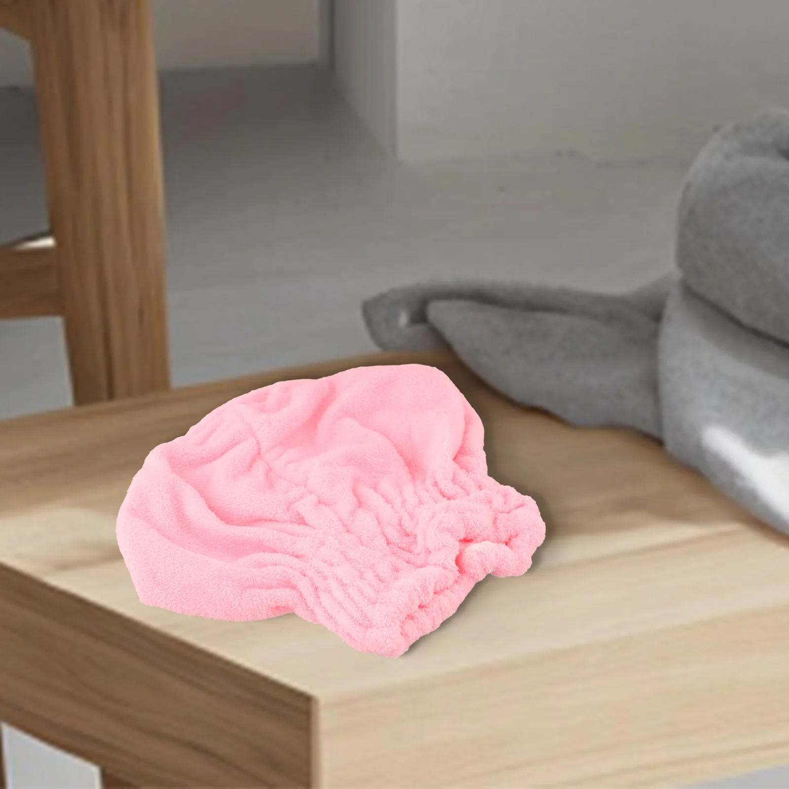 Coral ขนแกะหมวกผมผ้าเช็ดตัวผม Turban นุ่ม 6 สีไมโครไฟเบอร์แห้งเร็วผ้าเช็ดตัว Absorption น้ําหมวกผม