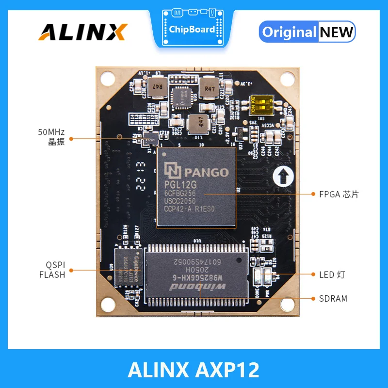 ALINX AXP12：Logos PGL12G Gigabit Ethernet Interface FPGA Developed Board