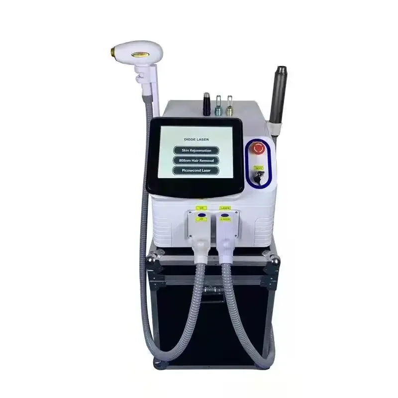 2 In 1 Diode Laser And Pico second /755 1064 Diode Laser Hair Removal 808NM Diode Laser Yag  Laser Tattoo