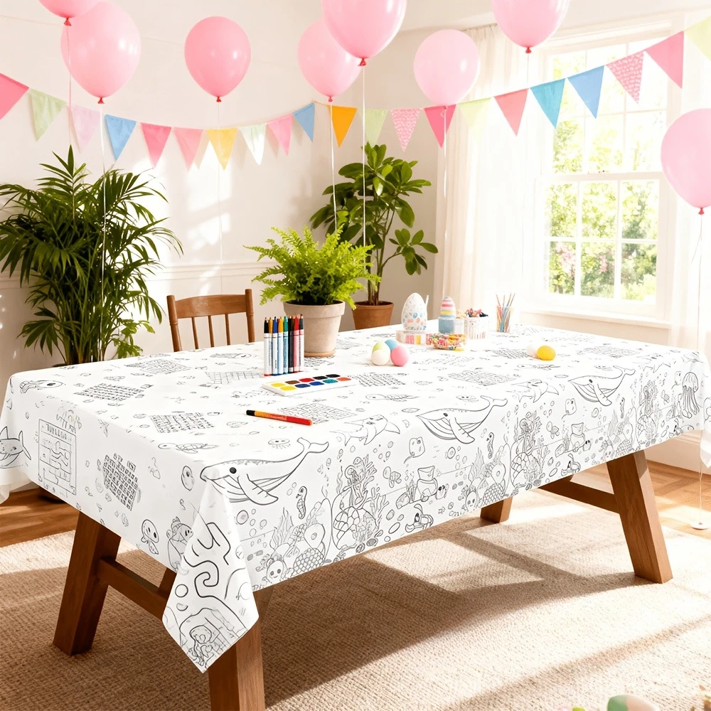 Table Cloth Disposable - Tovaglia Monouso per Bambini in PE