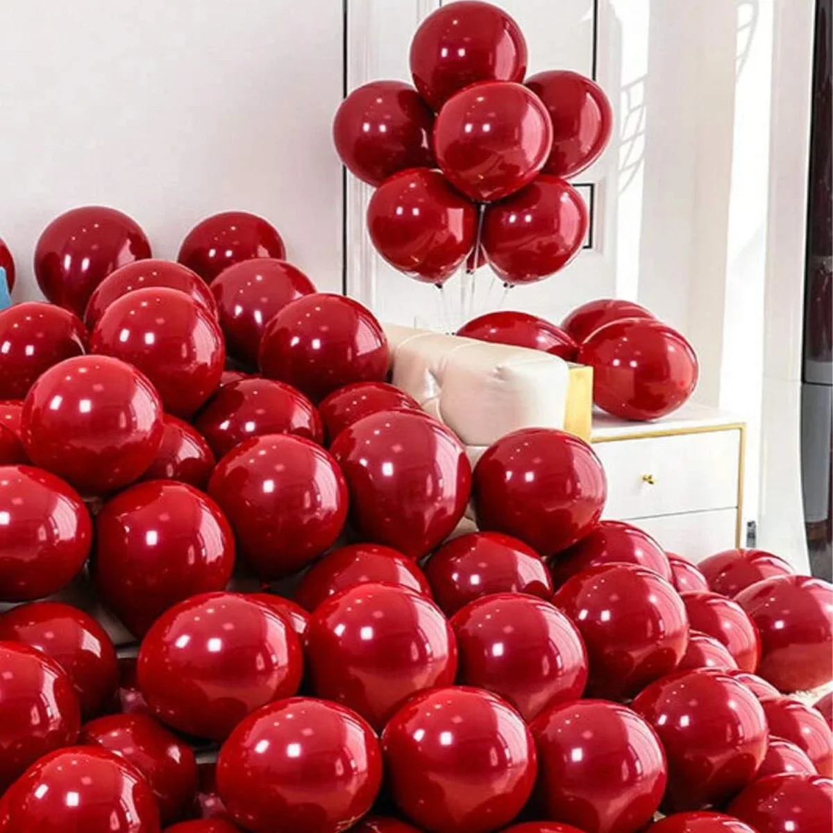 72Pcs10inch double-layer balloon burgundy color combination ForBirthday Baby Shower Balloons Party Decoration