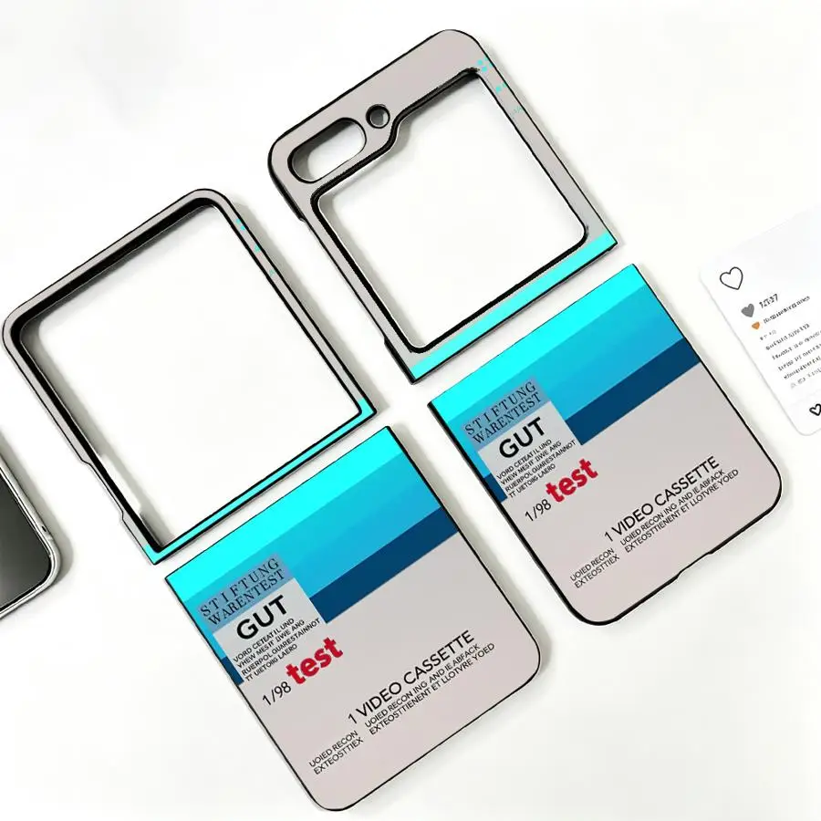 Case for Samsung Galaxy Z Flip 8 Flip6 Flip4 Flip3 Flip5 Flip7 FE Z Flip 7 6 5 4 3 Back Phone Cover Funda Vintage Video Cassette