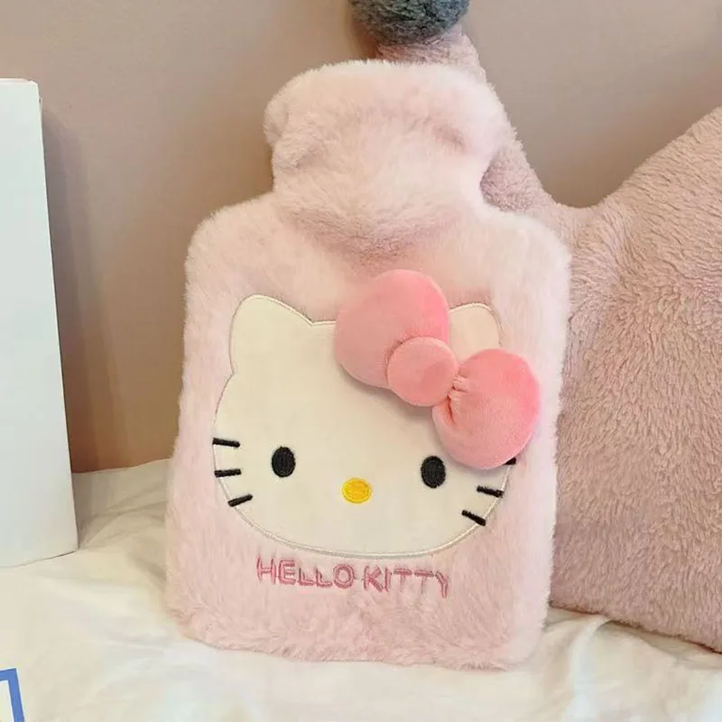 سانريو مرحبا كيتي أفخم جهاز تدفئة محمول حزمة الحرارة لطيف الكرتون أنيمي كورومي بلدي ميلودي قابلة لإعادة الاستخدام التدفئة حقيبة زجاجات الماء الساخن الهدايا