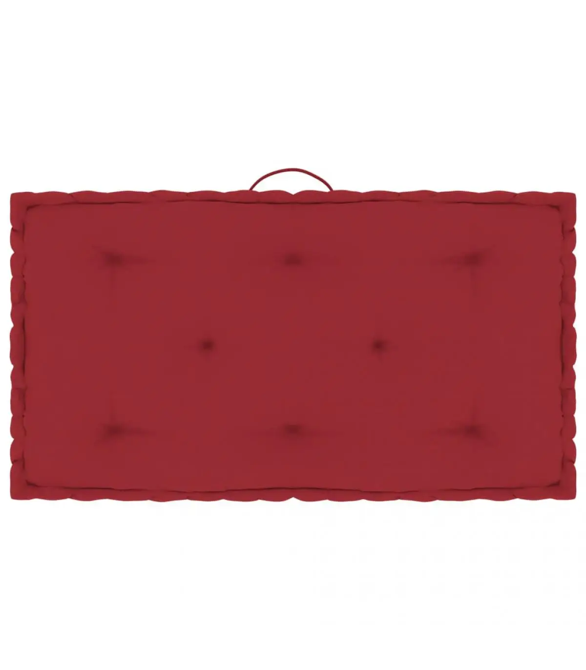 Cushions for chairs and sofas floor cushion for pallet burgundy red cotton 73x40x7 cm