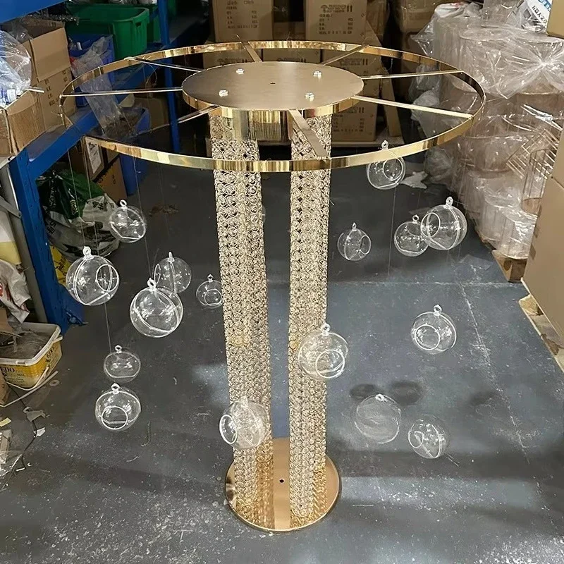 100Cm high gold metal flower stand wedding ornament table decoration wedding stand gold flower stand party home decoration
