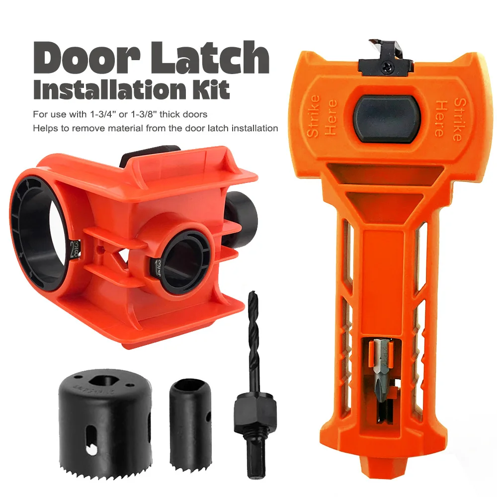 

Ball Lock Hole Opener+Door Latch Installation Kit for Remove Material Accurate Scoring and Chiseling Door Installation Kit Tools