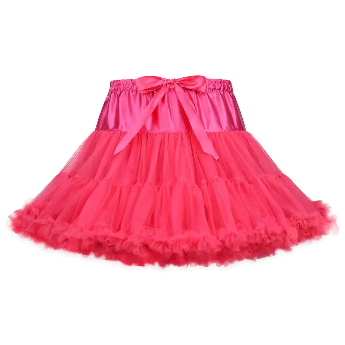 

Women's Petticoats Puffy Tutu Skirts Elastic Waist Multi-Layer Tulle Skirt
