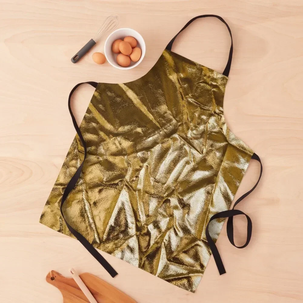 

Gold foil Apron Home Supplies Chef Uniform For Men Apron