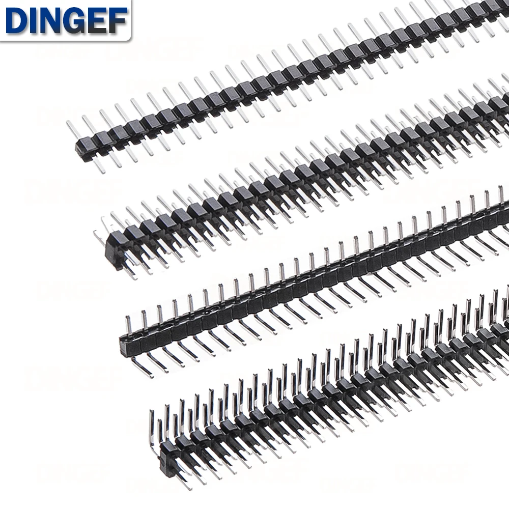 10PCS 2.0mm 40 Pin Male Single Row Pin Header Strip 2*40P 2mm Male Pin Header Connector 1*40P