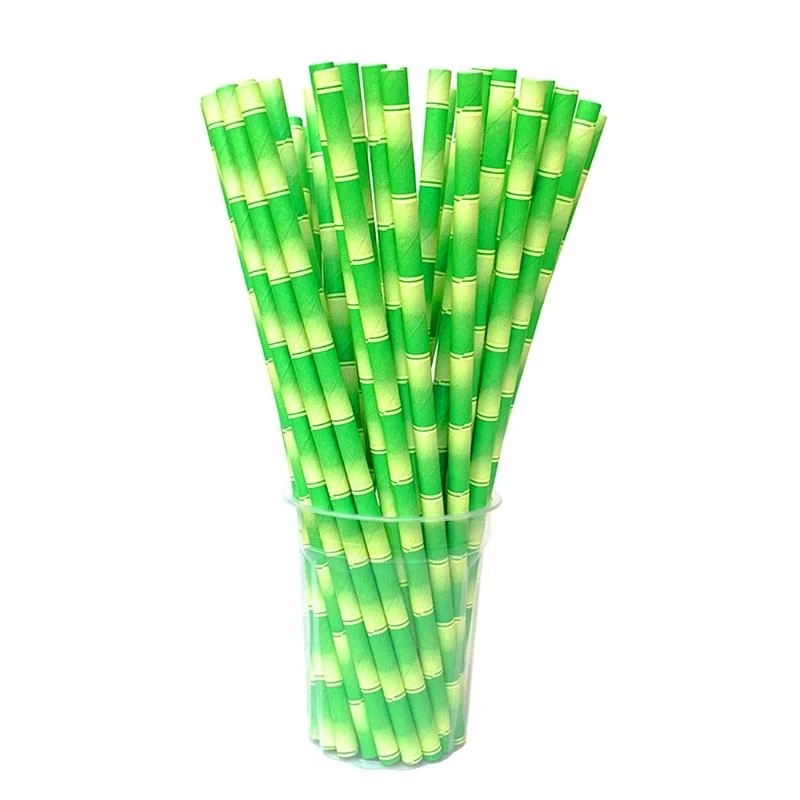 

Bamboo Paper Straws Happy Birthday Wedding Decorative Event Party Favor