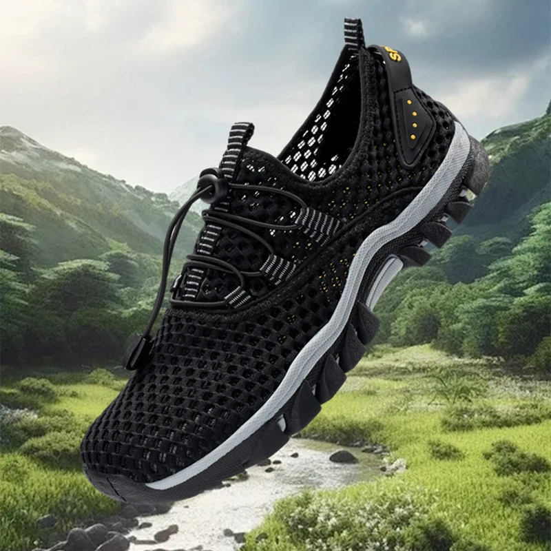 

Летние уличные мужские кроссовки Upsream, дышащая легкая нескользящая походная обувь, модная спортивная обувь для альпинизма и трейлраннинга