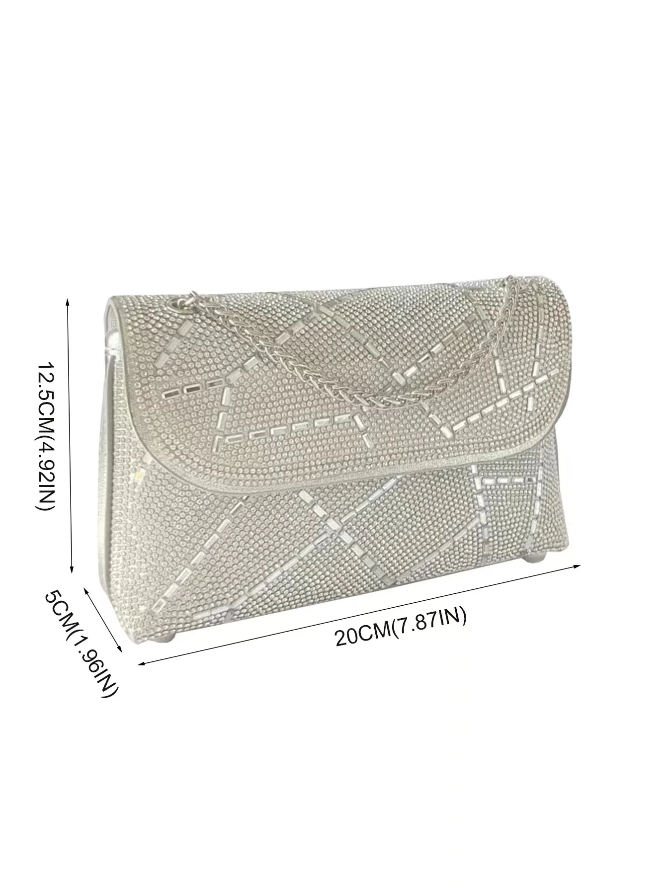 Women Evening Clutch Bag Party Dinner Bag Fashion Gorgeous Elegant Crossbody Purse Shiny Tote Bag Exquisite Dinner Party Handbag