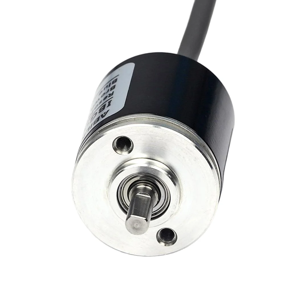 ABILKEEN 25MM Mini Rotary Encoder 4MM Solid Shaft Micro Incremental Electrical Rotary Encoder 100~4096P/R