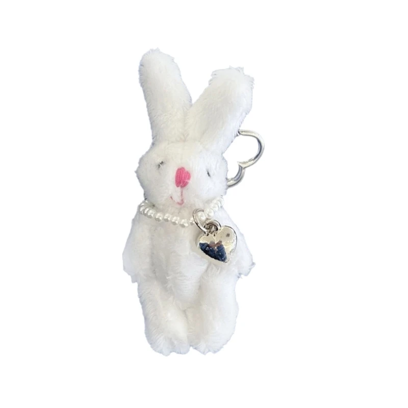 Plush-Doll-Charm Keychain Bunny Phone Chain Rabbit Toy Cartoon Handbag Pendant Keychain Party Favor Doll-Keychain-Decor