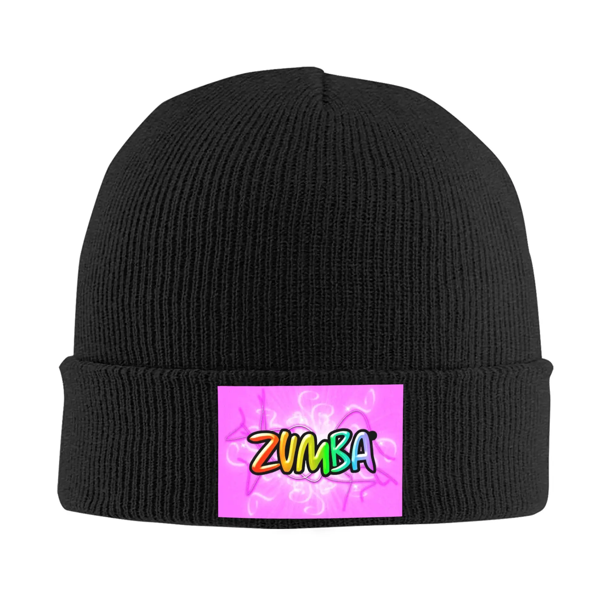 Custom Zumbaes Dance Pattern Skullies Beanies Caps Cool Winter Warm Men Women Knitted Hats Adult Unisex  Bonnet Hat