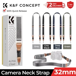 K&F CONCEPT Camera Strap Quick Release Adjustable Neck Shoulder Camera Sling Strap For Nikon Canon Sony Olympus DSLR Camera Rope