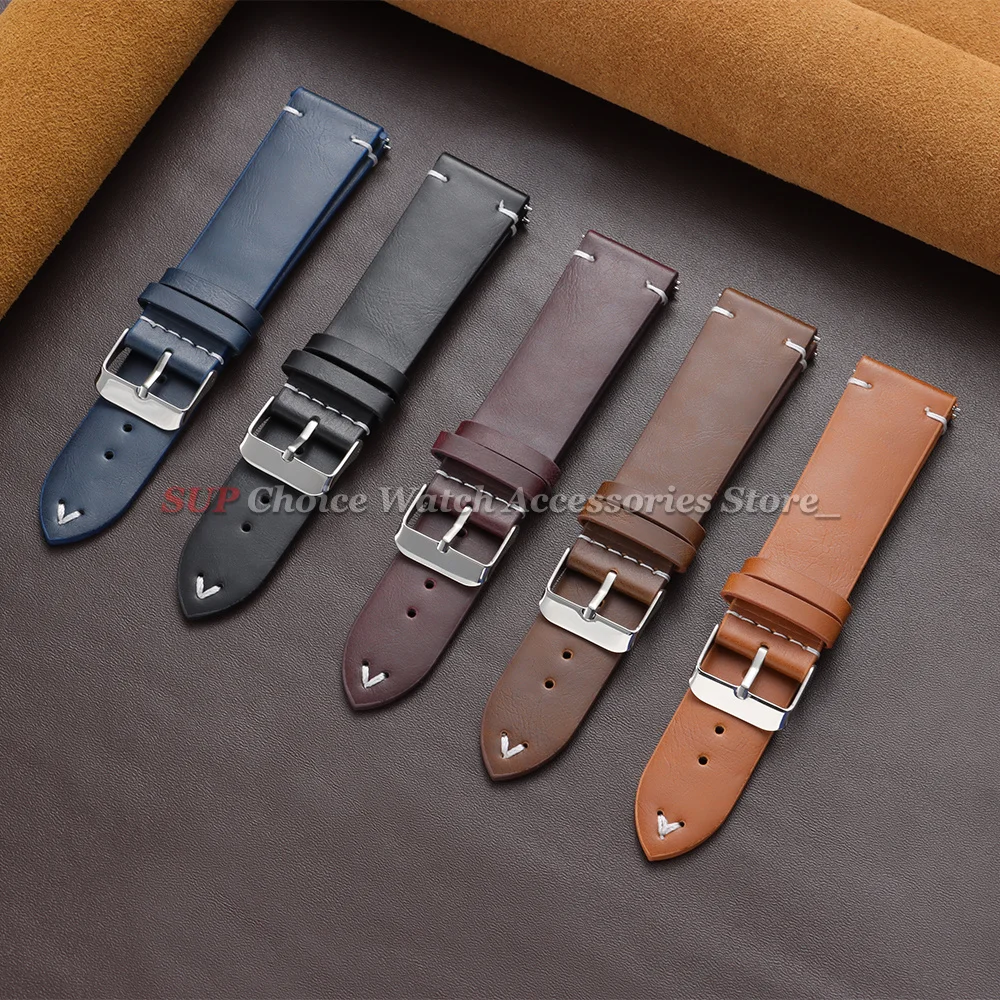 18mm 20mm 22mm Vintage Oil Wax - đánh giá và giá Suede Strap Watch