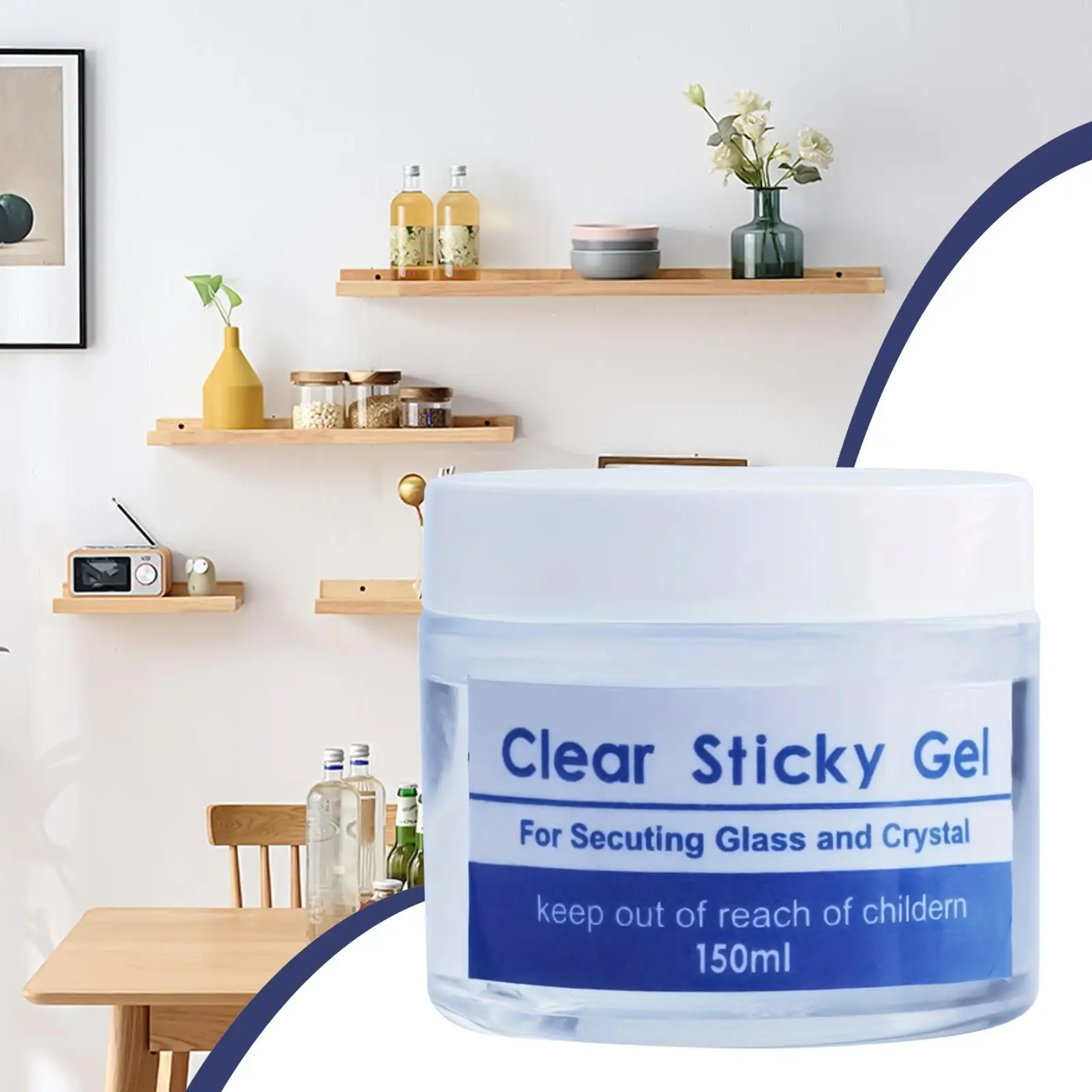 30/150ml Museum Exhibits Gel Wax Removable Reusable Clear No Residues Exhibits Putty Prevent Falling for Ceramic Glass Antiques