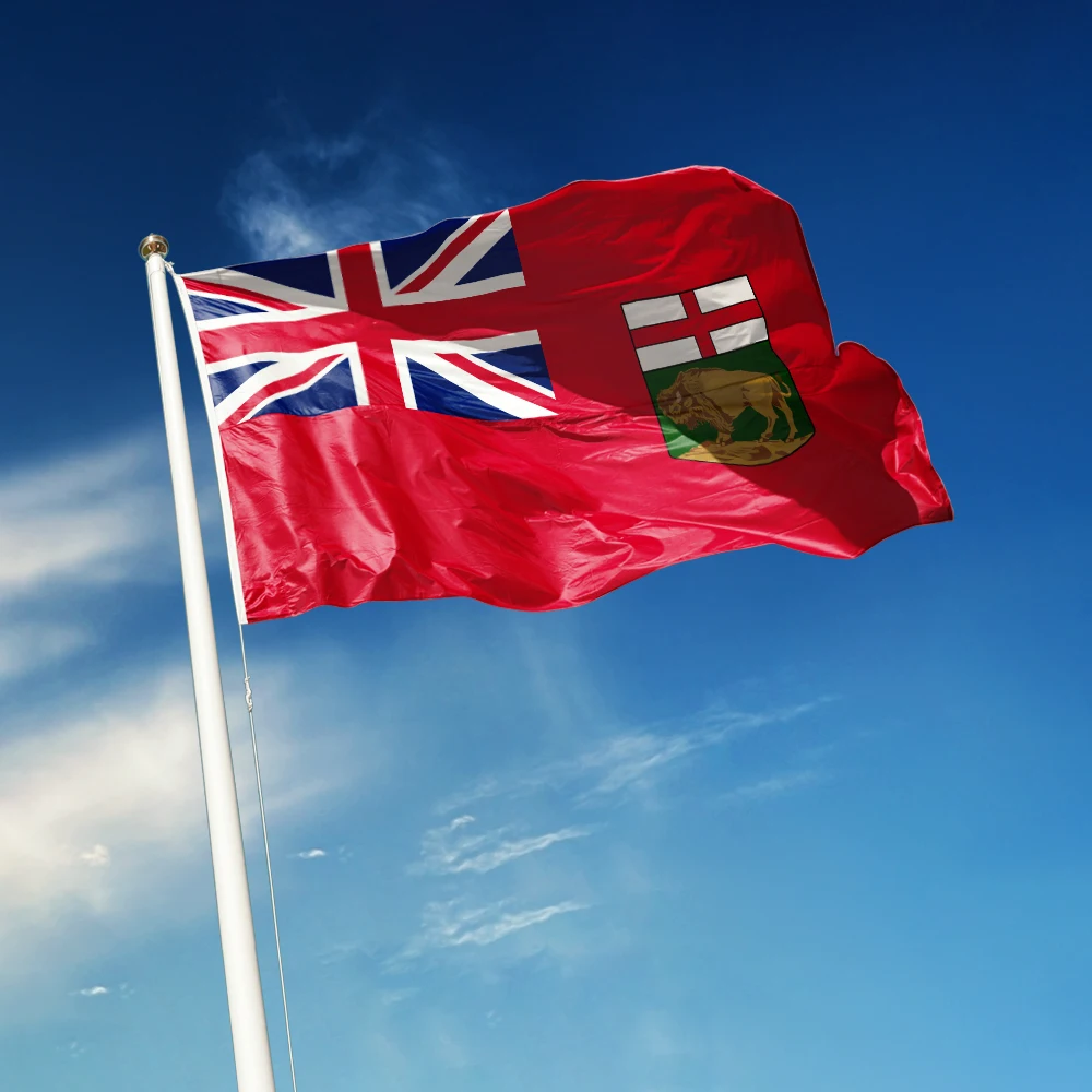 3x5 Ft Manitoba Flag Vivid Color and Fade proof a province of the Canada Flags Polyester with Brass Grommets 3 X 5 Ft