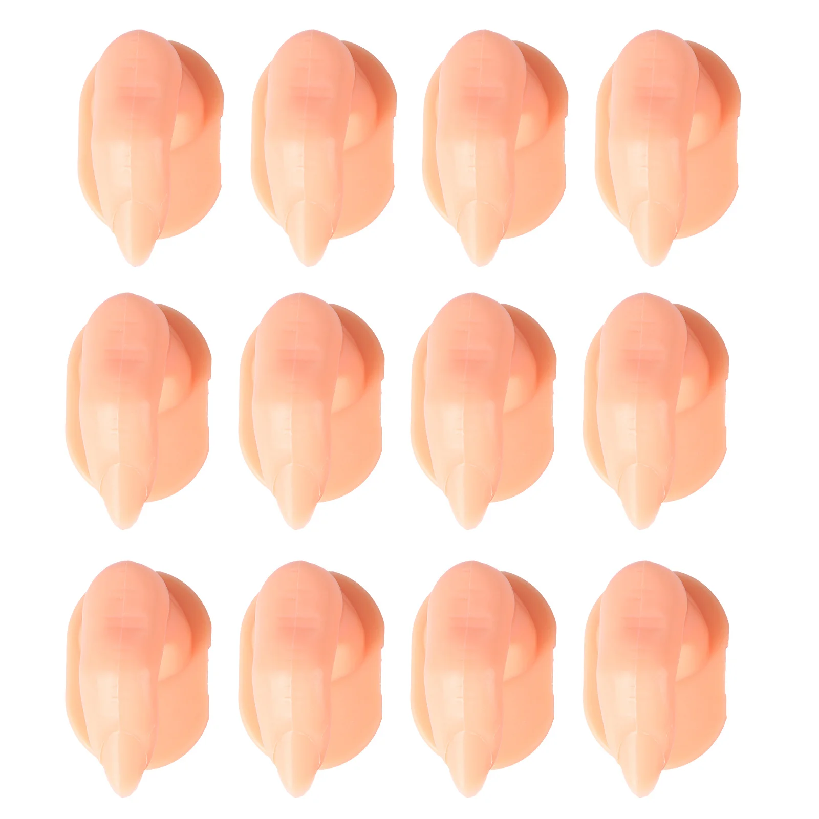 

20Pcs False Finger Manicure Training Mold Perfect for Beginners Practice Plastic Nail Tips Manicure Training Tool