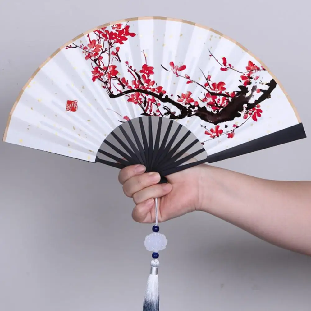 kongfu fan Elegant Bamboo Folding Fan DIY 5/6 Inches Chinese Style Hand Painting Blank Paper Fan Photography Prop Pocket Fans