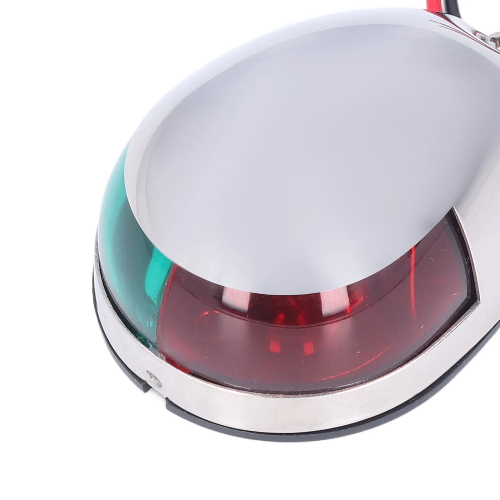 قارب الملاحة ضوء قارب الملاحة ضوء أضواء حمراء خضراء 8 واط LED 12 فولت قذيفة من الفولاذ المقاوم للصدأ قطرة الشكل مصباح إشارة الإبحار