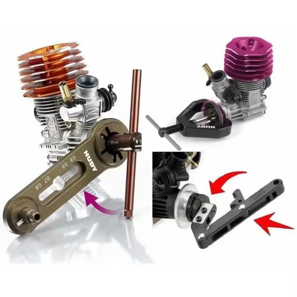 High Quality RC Car Tool Hudy Vliegwiel Remover Voor 1/8 1/10 Nitro Engine Motor Aluminium Universal RC Hobby Tool