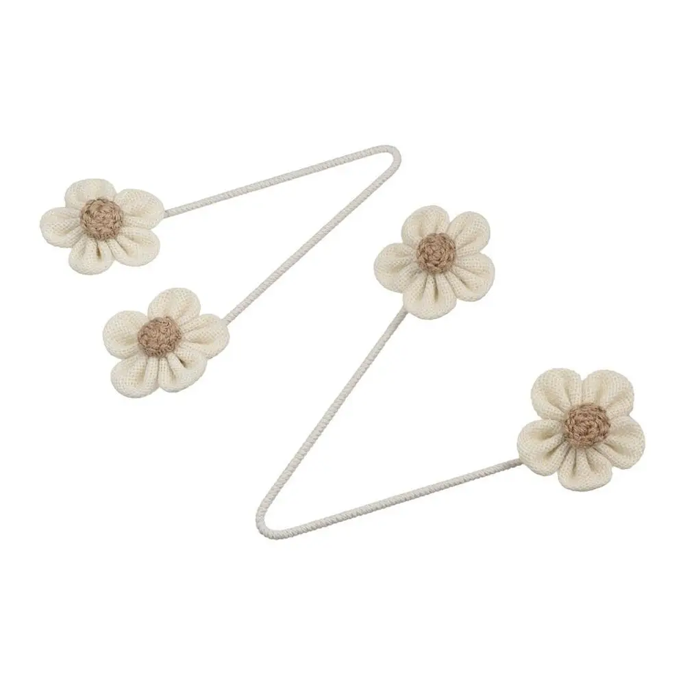 Simple Handmade Flower Curtain Ties Flower Shape Sturdy Cartoon Curtain Tieback Easy to Use Curtain Strap Curtains Accessories